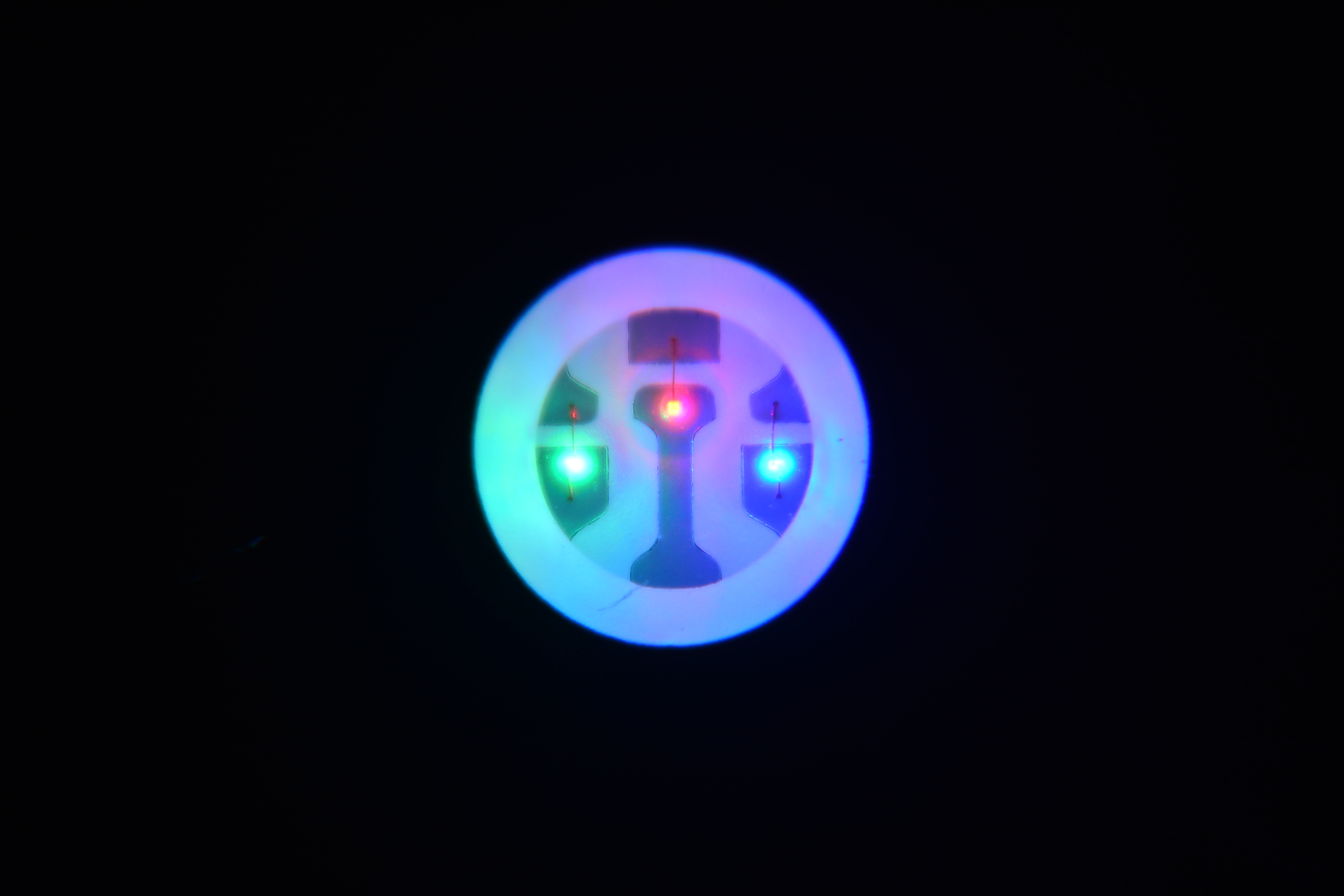 Close-up of LED strip with SMD diodes