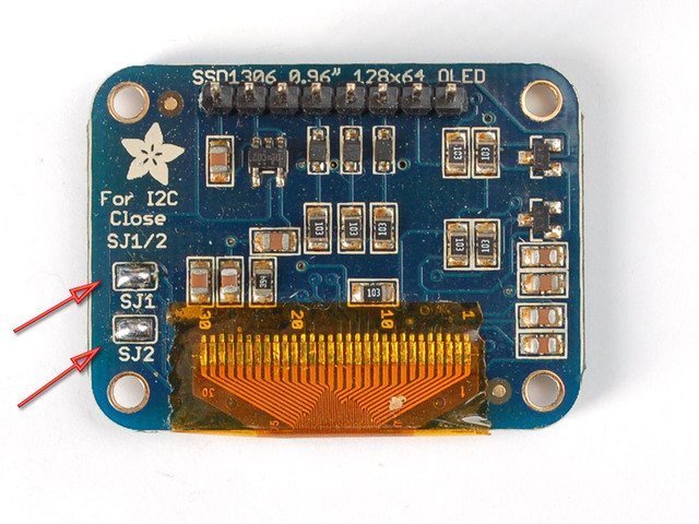 Connecting I2C OLED display to controller